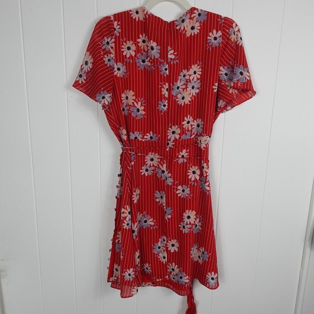 Madewell Womens Dress Button-Wrap in Daisy Society Small - Picture 3 of 15